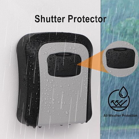 Magnetic Key Box for Under Car Hide a Key, Resettable Combination Lock with 4 Strong Magnets, Waterproof Secure Outdoor Magnetic Holder for Car Truck Van and Spare House Keys in Kuwait