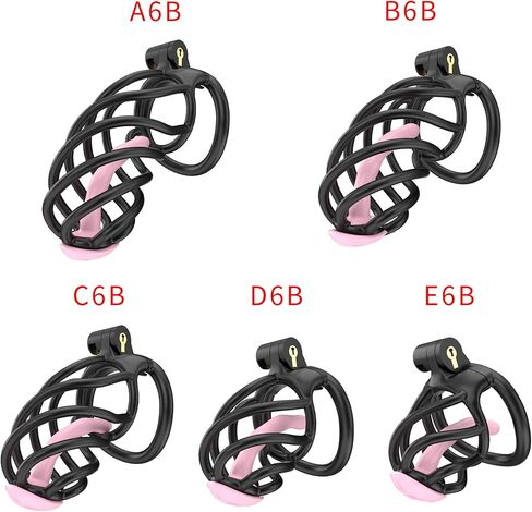 Men's Resin Breathable cage with Five Fixed arc Rings (43mm/46mm/49mm/51mm/55mm) (Black, D6) in Saudi Arabia