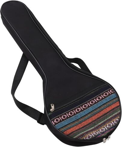 Hemoton 4 String Banjo Gig Bag with Padded Cushion Ethnic Style Musical Instrument Storage Pouch Adjustable Shoulder Strap 25.00X10.43X2.95 Inches in Saudi Arabia