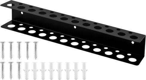 Screwdriver Organizer Wall Mount, Heavy Duty Metal Utility Storage Rack Storage Peg Board Hand Tools Organizer Screw Driver Holder Suitable Garages Homes Workshops Sheds in Saudi Arabia
