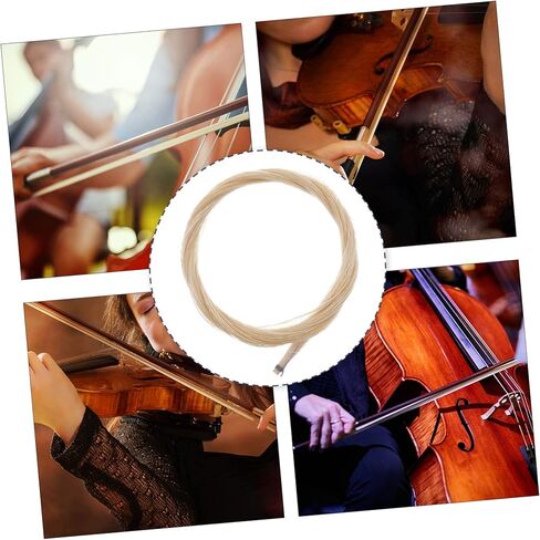 ibasenice 2pcs Natural Erhu Horse Hair for String Instruments Mongolian Bow Hair Unbleached for Violin for Replacement and Repairs in Saudi Arabia