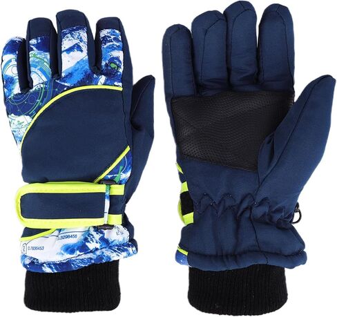 Kids-Waterproof-Ski-Gloves - Boys-Girls Winter-Snow-Glove Thickening Warm Windproof Cold-Weather Mittens for Snowboard Sledding Kids Outdoor in Saudi Arabia
