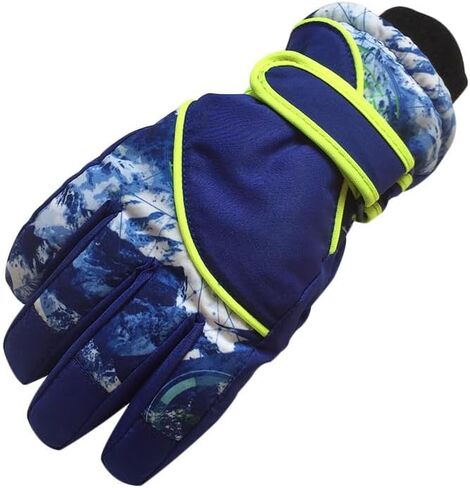 Kids-Waterproof-Ski-Gloves - Boys-Girls Winter-Snow-Glove Thickening Warm Windproof Cold-Weather Mittens for Snowboard Sledding Kids Outdoor in Saudi Arabia