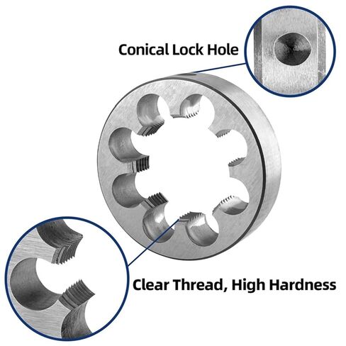 M56x1.5, M56x2, M56x3, M56x4, M56x5.5 Tap and Die Set Right Hand, HSS Machine Thread Tap & Round Die(M56x3) in Saudi Arabia