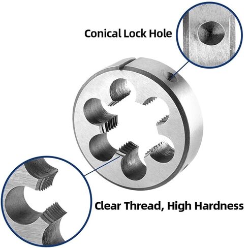 M21x2 مجموعة الصنبور والقالب لليد اليمنى، متري M21x2 HSS ماكينة الصنبور والقالب المستدير in Kuwait