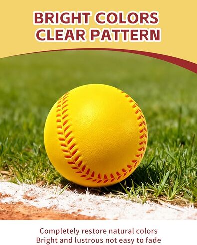 Tarutaru 20 Pack Foam Balls for Baseballs & Softballs - Soft Practice Baseballs for Hitting, Pitching, Batting Training, Indoor & Outdoor Sport Diameter 2.83in in Saudi Arabia