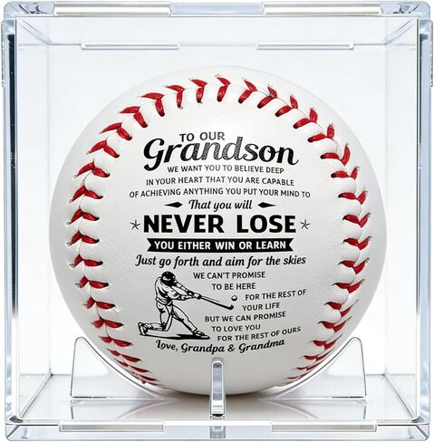 Baseball Gifts for Grandson Baseball Confirmation Gifts for Teenage Boys Religious Baptism Gifts Handcrafted with Acrylic Clear Box for First Communion Easter Basket Stuffers End of Season in Saudi Arabia