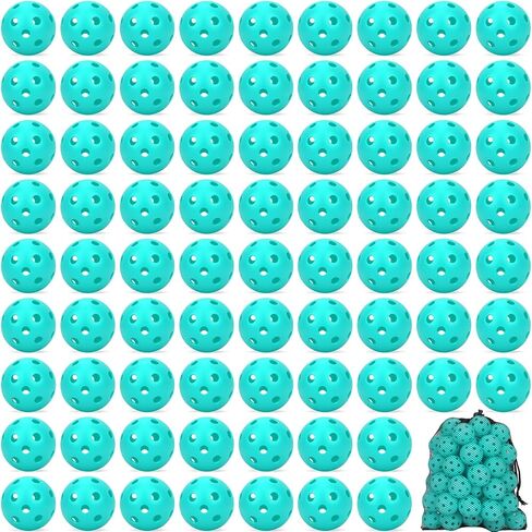 Coopay 20/40/80 Pack Mini Plastic Practice Baseballs, 1.65inch Small Soft Training Balls with Drawstring Bag for Baseball Hitting, Pitching & Batting Training, Indoor & Outdoor in Saudi Arabia