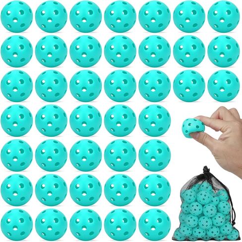 Coopay 20/40/80 Pack Mini Plastic Practice Baseballs, 1.65inch Small Soft Training Balls with Drawstring Bag for Baseball Hitting, Pitching & Batting Training, Indoor & Outdoor in Saudi Arabia