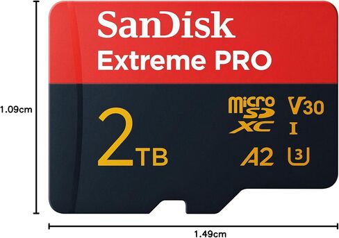 Sandisk 2TB Streimity Pro MicroSDXC ™ UHS-I بطاقة ، تصل إلى 250 ميجابايت/ثانية سرعة قراءة ؛ ما يصل إلى 150 ميجابايت/ثانية سرعة الكتابة ، SDSQXCD-2T00-GN6MA in Kuwait