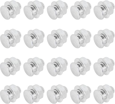 20PCS Silver Metal Cable Regulator 1.3x0.9x0.9cm Mountain Bike Accessories Lock Screw Bolt Suitable for Bicycle and Motorcycle Brake Line in Saudi Arabia