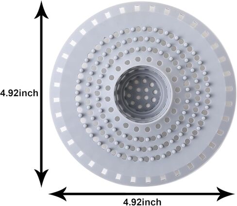 3Packs Bathtub Drain Hair Catcher, Silicone Tub Hair Catcher Drain Protector Strainer, Collapsible Shower Hair Drain Catcher Strainer for 1.48'' to 1.75'' Regular Drains, 3PCS in Saudi Arabia