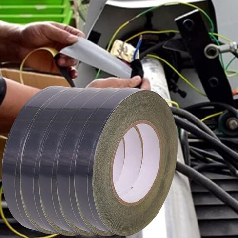1Roll Black Electrical Insulation Flame Retardant Tape Multi-Size Waterproof Self-Adhesive Electrical Wire High Voltage Tape (1Roll,5mmx30m) in Saudi Arabia