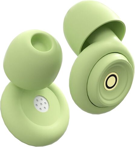Ear Plugs for Sleeping Earplugs for Concerts Noise Cancelling Reusable Soft Silicone Noise Reduction Earbuds for Travel Focus Work 33-45dB Hearing Protection with 9 Ear Tips & Case (Off-White) in Kuwait