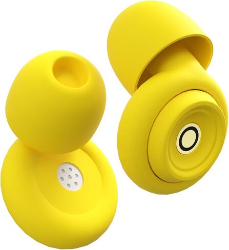 Ear Plugs for Sleeping Earplugs for Concerts Noise Cancelling Reusable Soft Silicone Noise Reduction Earbuds for Travel Focus Work 33-45dB Hearing Protection with 9 Ear Tips & Case (Off-White) in Kuwait