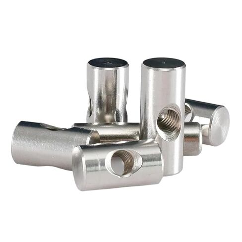 Barrel Bolts, M4/M5/M6 Stainless Steel Barrel Bolts Cylindrical Pin Dowel Cross Hole Hammer Embedded Nut(M6x30 (2Pcs)) in Saudi Arabia