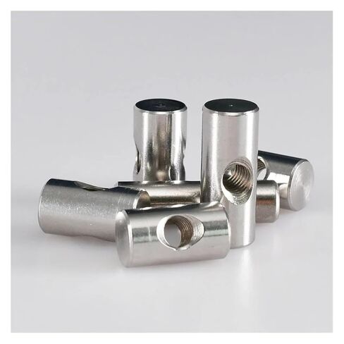 Barrel Bolts, M4/M5/M6 Stainless Steel Barrel Bolts Cylindrical Pin Dowel Cross Hole Hammer Embedded Nut(M6x30 (2Pcs)) in Saudi Arabia