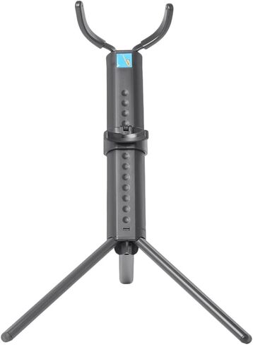 Portable Tenor Saxophone Stand, Foldable Non-skid Saxophone Holder with Blue Case, Creative Tenor Sax Storage Rack Accessory for Music Practice and Performance in Saudi Arabia