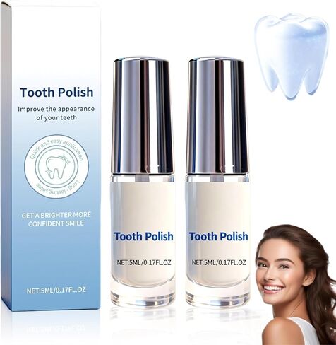 قطعتان من طلاء الأسنان، طلاء الأسنان، طلاء الأسنان الأبيض الفوري، طلاء تبييض الأسنان الطبيعي، العناية بالفم المحمولة، تركيبة آمنة ونتائج طويلة الأمد in Kuwait