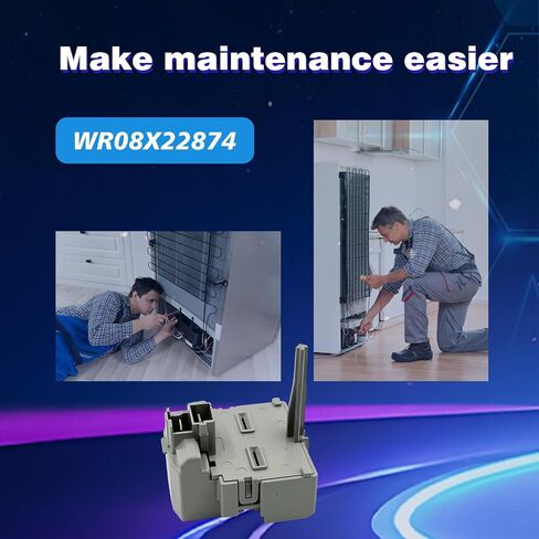 WR08X22874 طقم مرحل الثلاجة والتحميل الزائد لجهاز بدء ضاغط الثلاجة in Kuwait