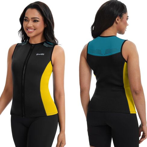 سترة علوية لبدلة الغوص للرجال والنساء، سترات بدلة رطبة من النيوبرين بسحاب أمامي 2 مم in Kuwait