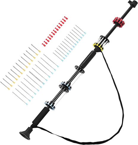 Blowgun، مسدس رمي السهام من عيار 36 بوصة، عيار 40، مجموعة مكونة من أنبوبين مطورة لعام 2026 مع 48 سهمًا، قوية ودقيقة لممارسة الرماية والصيد في الهواء الطلق in Kuwait