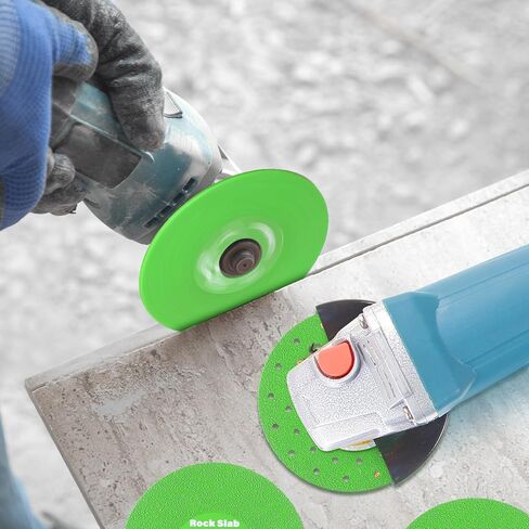 Lothee 6 Pcs 4.5 Inch Diamond Rock Slab Grinding Disc Glass Cutting Disc for Angle Grinder for Cutting and Grinding of Ceramics, Tile, Marble Edge Trimming, Compatible with Angle, Bench, Die Grinder in Saudi Arabia