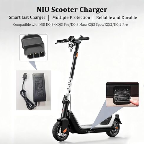 شاحن سكوتر 53.5 فولت لسكوتر كهربائي NIU-KQI23 KQi2 KQi1 Pro شاحن سكوتر لـ NIU KQi Air/Air X & KQi3/Pro/Sport/Max & KQi2 Pro & KQi1 Pro in Kuwait