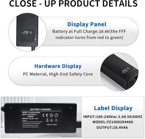 29.4 فولت 4A محول الطاقة شاحن 24 فولت بطارية ليثيوم شاحن ل 24 فولت 7S بطارية ليثيوم أيون 3-Pin XLR موصل in Kuwait