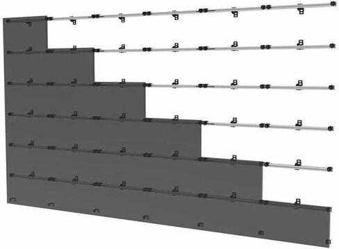 Preconfigured SEAMLESS Kitted Universal dvLED Mounting System in Saudi Arabia