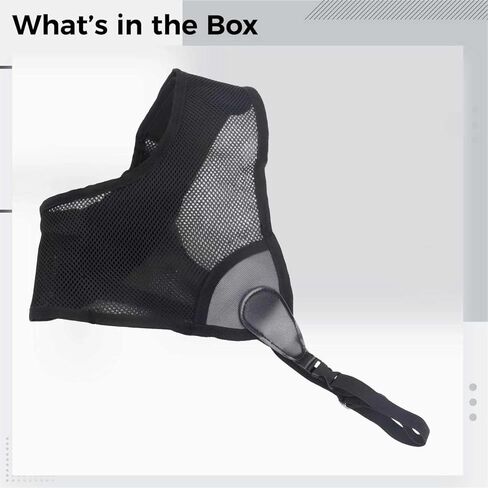 Archery Chest Guard, Adjustable Straps, Breathable Mesh Fabric, Lightweight Bow Hunting Protector, Black in Kuwait
