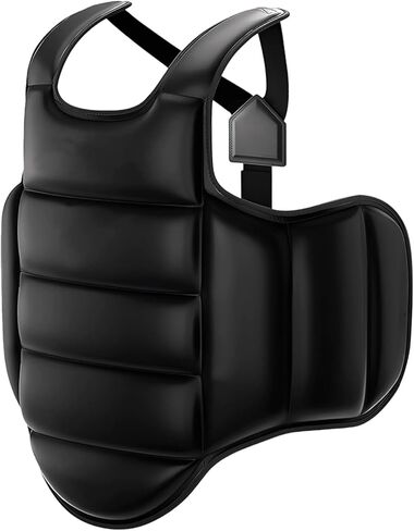 Reversible Karate Chest Protector, Black and White Boxing Body Protector, XL Taekwondo Chest Guard, for Adults and Children in Saudi Arabia