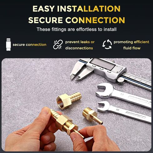 قطعة واحدة من METALLIXITY محول خرطوم نحاسي إلى NPT أنثى 1/2 بوصة Barb x 1/2 بوصة NPT أنثى للسيارات والدراجات النارية والبحرية والشاحنات وأنظمة الوقود RV in Kuwait