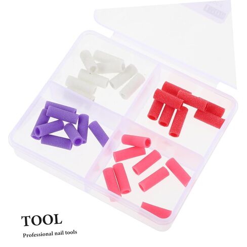 LIFKOME 32Pcs Nail Polishing Bands Sanding Rings for Nail Drill Lightweight Durable Sanding Bands for Manicure Easy Use for Gel Nail Care in Saudi Arabia