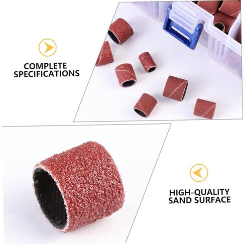 338Pcs Sanding Bands Kit with Drum Mandrels for Rotary Tool Durable and Versatile Sanding Drums for Woodworking Art Crafts and Projects in Saudi Arabia
