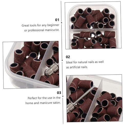أربطة صنفرة أظافر موثوقة من GALPADA لطحن الأظافر، جودة ممتازة لأداة تلميع أظافر البنات للاستخدام المنزلي في الصالونات، سهلة التركيب وحلقات صنفرة متينة in Saudi Arabia