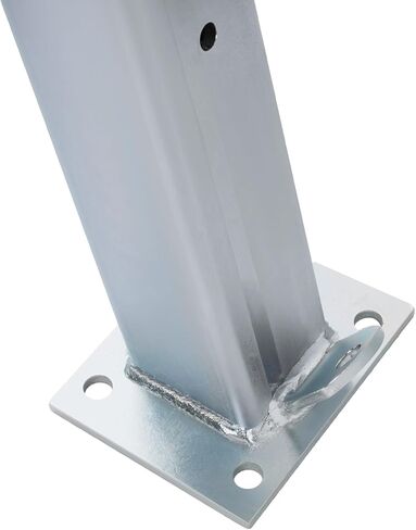 Boat Trailer Winch Stand Post w/Trailer Rollers 100 mm Height-Adjustable Universal Boat Parts for Trailer, Jet Ski, Sailboats, Fishing Boats Steel Rubber Silvery Black Galvanized in Saudi Arabia
