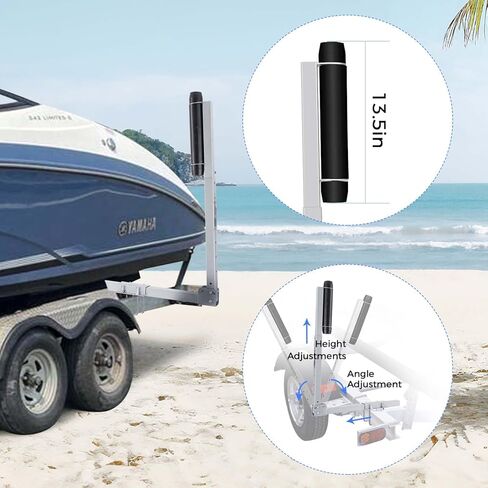Heavy Duty Boat Trailer Guide, Multiple Adjustable Design for Fishing Boats, Sailboats, Kayaks, Ski Boat in Kuwait