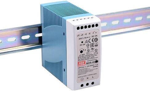 Mean Well MDR 40W 1.7A Switching Power Supply AC/DC Single Output Industrial DIN Rail MDR-40-24 Type Enclosed Power Supply Driver Transformer in Saudi Arabia