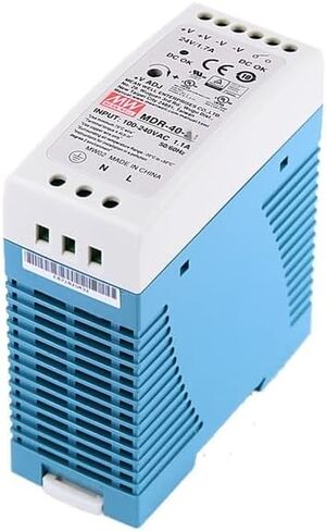 Mean Well MDR 40W 1.7A Switching Power Supply AC/DC Single Output Industrial DIN Rail MDR-40-24 Type Enclosed Power Supply Driver Transformer in Saudi Arabia
