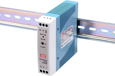 Mean Well MDR 40W 1.7A Switching Power Supply AC/DC Single Output Industrial DIN Rail MDR-40-24 Type Enclosed Power Supply Driver Transformer in Saudi Arabia