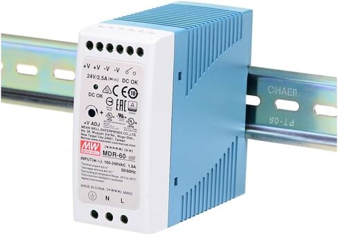 Mean Well MDR 40W 1.7A Switching Power Supply AC/DC Single Output Industrial DIN Rail MDR-40-24 Type Enclosed Power Supply Driver Transformer in Saudi Arabia