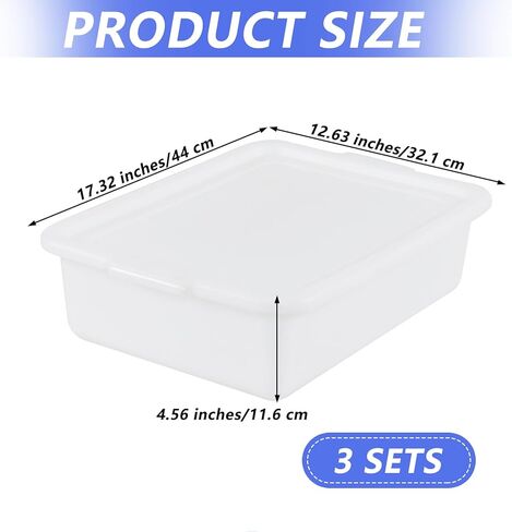 3 عبوات من أحواض الحافلات التجارية البلاستيكية سعة 13 لتر مع غطاء، وحوض أطباق المطاعم، باللون الأبيض in Kuwait