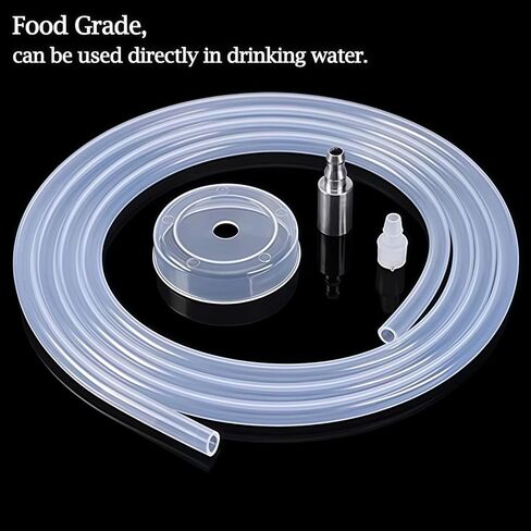 Silicone Tubing 1/2" ID（0.473") x 5/8" OD(0.63") x5 FT Food grade silicone tube clear high temperatures are used for home wine making(Multiple Sizes) Pure Silicone Hose Tube in Saudi Arabia