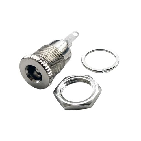 fengpeng 5.5mm x 2.1mm/5.5x2. DC Power Jack Socket Female Panel Mount Connector Metal Interface Plug Wire Terminals(Waterproof Ring,1 Piece) in Saudi Arabia