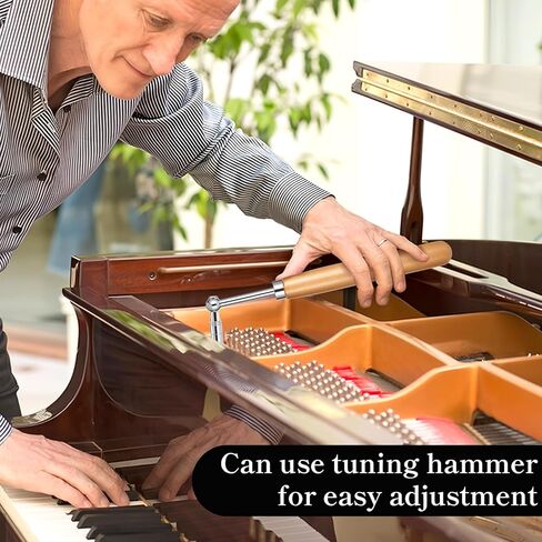 Piano Tuner Wrench Hammer with Portable Velvet Bag, Professional Piano Tuning Kit, Universal Star Tip Tuning Lever Tool for Beginners and Professionals in Saudi Arabia