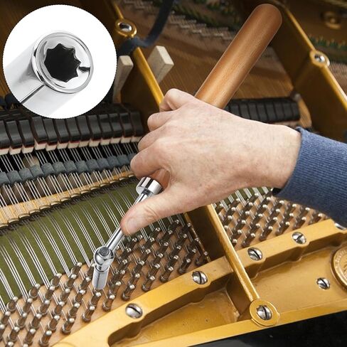 Piano Tuner Wrench Hammer with Portable Velvet Bag, Professional Piano Tuning Kit, Universal Star Tip Tuning Lever Tool for Beginners and Professionals in Saudi Arabia