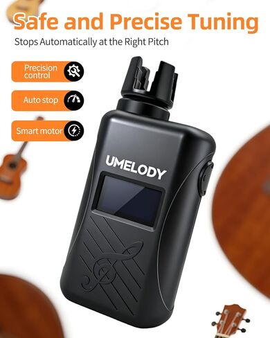 موالف جيتار تلقائي 3 في 1 مع بندول الإيقاع ولفاف السلسلة، أداة ضبط لوني رقمية ذكية للجيتار الصوتي والكهربائي، موالف القيثارة للمبتدئين والموسيقيين in Kuwait