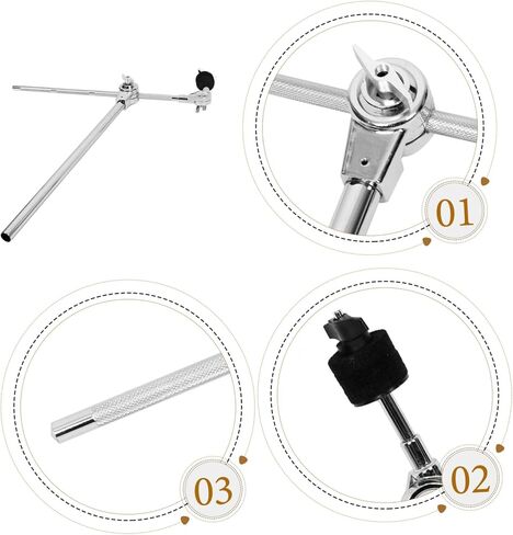 UPKOCH Adjustable Cymbal Arm Holder Durable Heavy Duty Cymbal Stand Attachment for Drum Set Versatile Boom Mount for Enhanced Performance and Smooth Surface Protection in Saudi Arabia