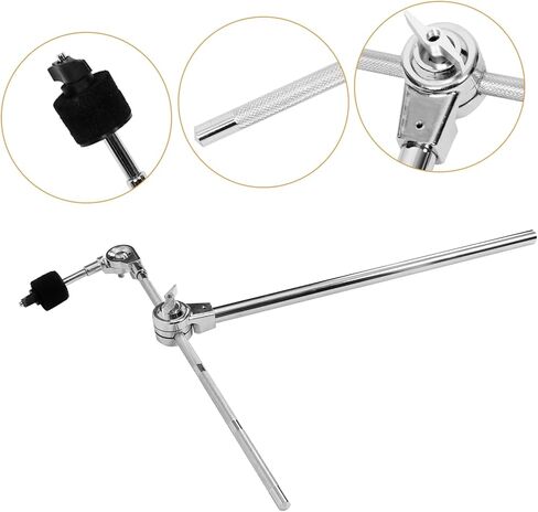UPKOCH Adjustable Cymbal Arm Holder Durable Heavy Duty Cymbal Stand Attachment for Drum Set Versatile Boom Mount for Enhanced Performance and Smooth Surface Protection in Saudi Arabia